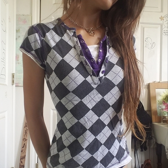 anxiety Tops - Academia Layered T Shirt